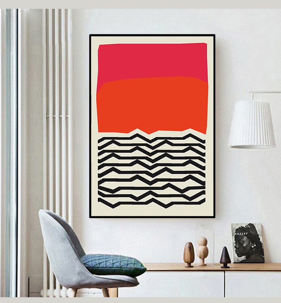 Modern Multicolored Abstract Geometric Wall Poster